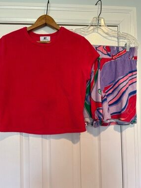 Juicy Couture Bright Pink Velour Tee